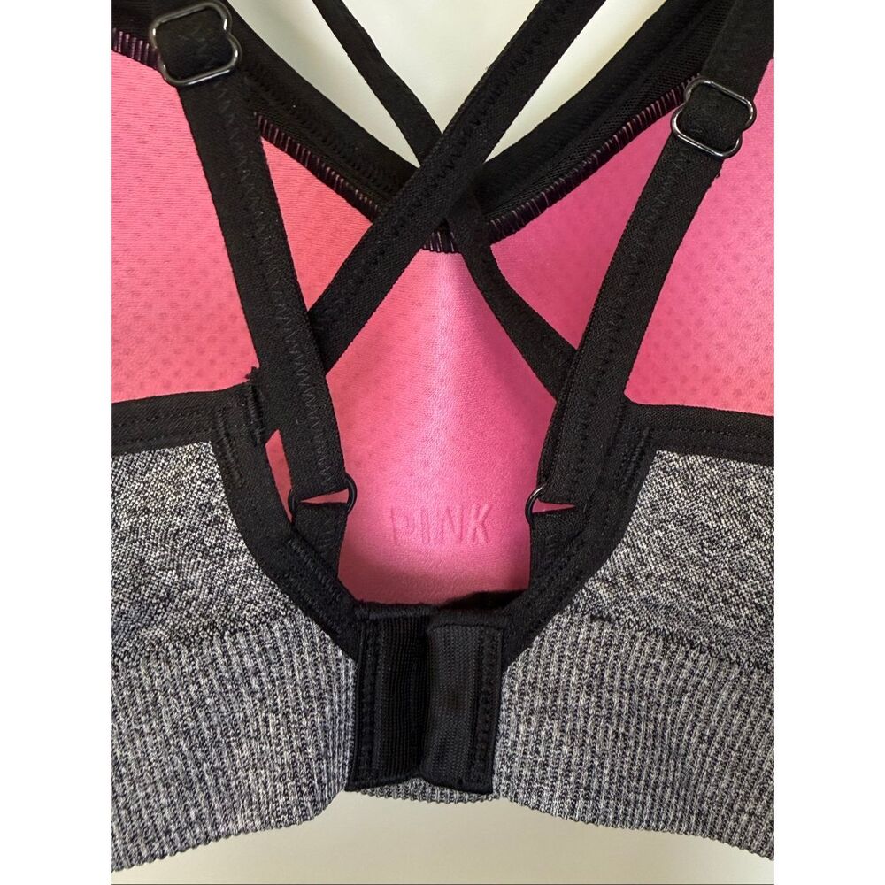 Pink Active Seamless Lightly Lined Wireless Gray … - image 6